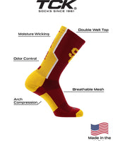 TCK socks USC Trojans Perimeter Crew Socks
