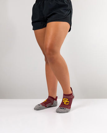 TCK socks USC Trojans Tour No Show Tab Socks - Made in USA
