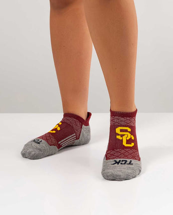 TCK socks USC Trojans Tour No Show Tab Socks - Made in USA