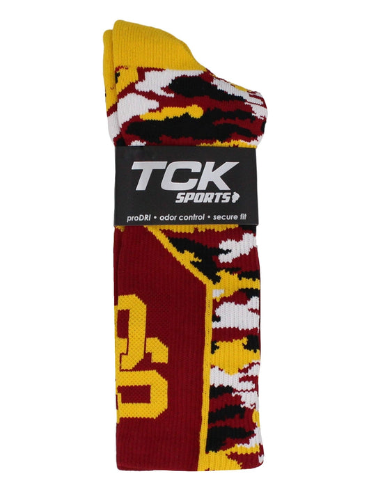 TCK socks USC Trojans Woodland Camo Crew Socks