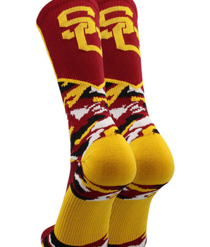 TCK socks USC Trojans Woodland Camo Crew Socks