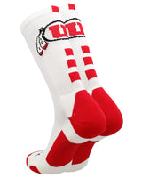 TCK socks Utah Utes Baseline Crew USA Made