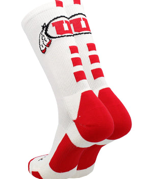 TCK socks Utah Utes Baseline Crew USA Made