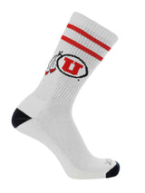 NCAA Vintage College Striped Socks - Utah Utes (Large)