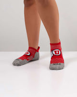 TCK socks Utah Utes Tour No Show Tab Socks - Made in USA