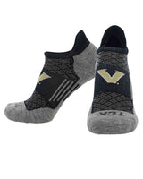 TCK socks Vanderbilt Commodores / Large Vanderbilt Commodores No Show Tour Socks - Made in USA