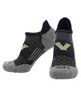 TCK socks Vanderbilt Commodores / Large Vanderbilt Commodores No Show Tour Socks - Made in USA
