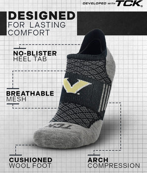 Vanderbilt Commodores No Show Tour Socks - Made in USA