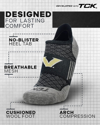 Vanderbilt Commodores No Show Tour Socks - Made in USA