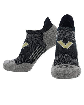 TCK socks Vanderbilt Commodores No Show Tour Socks - Made in USA