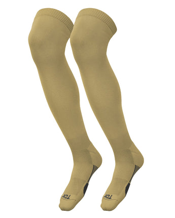 TCK socks Vegas Gold / Small TCK Dugout Over the Knee Socks For Baseball, Softball, Football Solid Team Colors