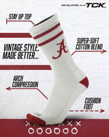 Alabama Crimson Tide | Vintage | NCAA Mens and Womens Soft Cotton Sock
