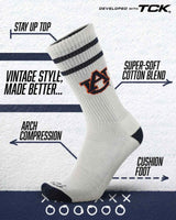 Auburn Tigers | Vintage | NCAA Mens and Womens Soft Cotton Sock