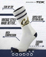 California Golden Bears | Vintage | NCAA Mens and Womens Soft Cotton Sock