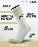 Colorado Buffaloes | Vintage | NCAA Mens and Womens Soft Cotton Sock
