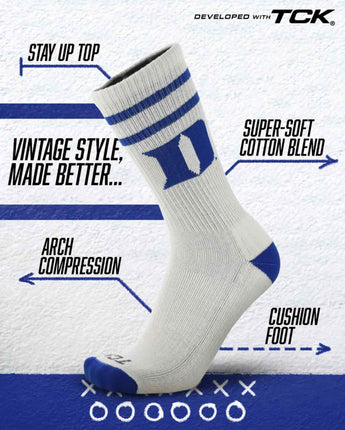 Duke Blue Devils | Vintage | NCAA Mens and Womens Soft Cotton Sock