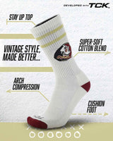 Florida State Seminoles | Vintage | NCAA Mens and Womens Soft Cotton Sock