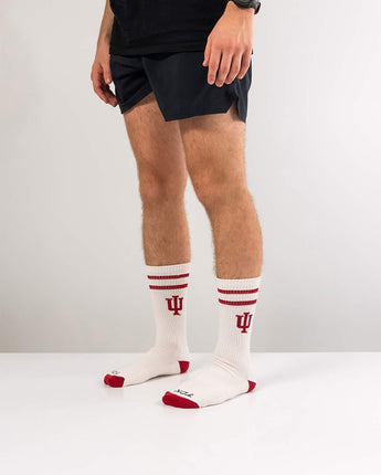 Indiana Hoosiers | Vintage | NCAA Mens and Womens Soft Cotton Sock
