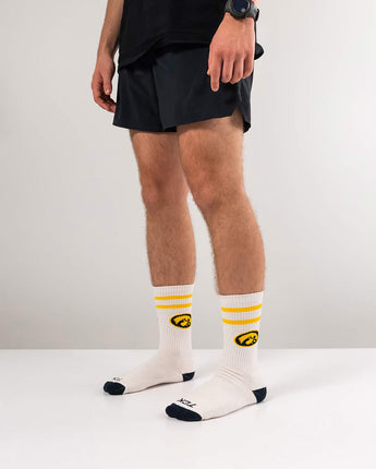 Iowa Hawkeyes | Vintage | NCAA Mens and Womens Soft Cotton Sock