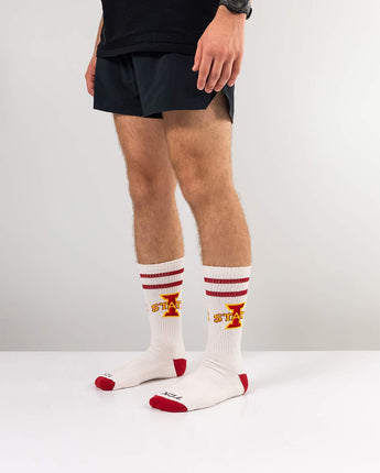 Iowa State Cyclones | Vintage | NCAA Mens and Womens Soft Cotton Sock