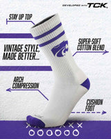 Kansas State Wildcats | Vintage | NCAA Mens and Womens Soft Cotton Sock
