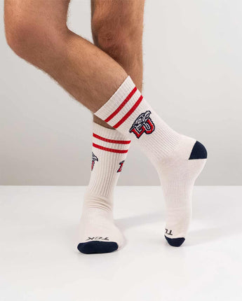 Liberty Flames | Vintage | NCAA Mens and Womens Soft Cotton Sock