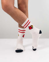 Louisville Cardinals | Vintage | NCAA Mens and Womens Soft Cotton Sock
