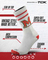 Maryland Terrapins | Vintage | NCAA Mens and Womens Soft Cotton Sock