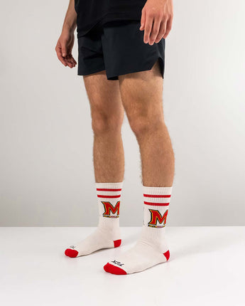 Maryland Terrapins | Vintage | NCAA Mens and Womens Soft Cotton Sock
