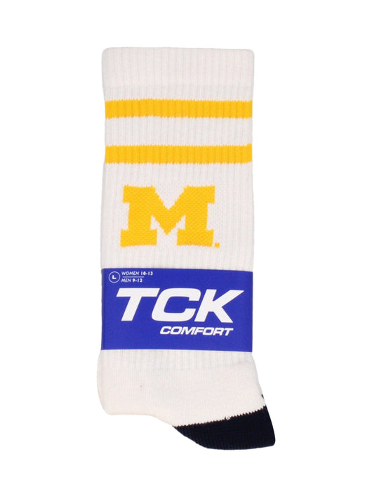 TCK socks Vintage Michigan Wolverines Socks NCAA Socks For Men and Womens Soft Cotton Sock