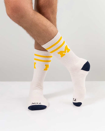 Michigan Wolverines | Vintage | NCAA Mens and Womens Soft Cotton Sock