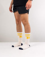 Michigan Wolverines | Vintage | NCAA Mens and Womens Soft Cotton Sock