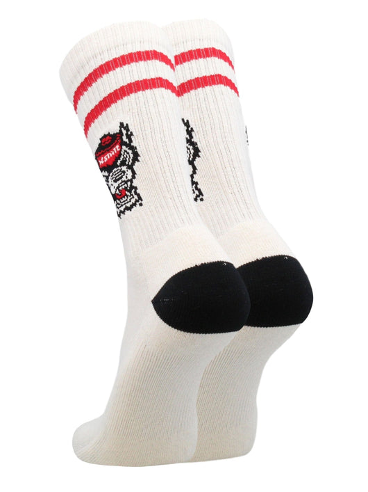 TCK socks Vintage NC State Wolfpack Socks NCAA Socks For Men and Womens Soft Cotton Sock