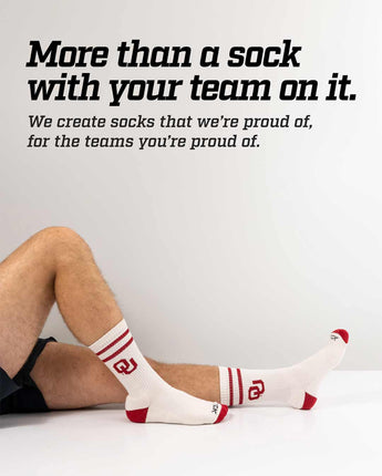 Oklahoma Sooners | Vintage | NCAA Mens and Womens Soft Cotton Sock