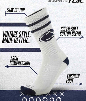 Penn State Nittany Lions | Vintage | NCAA Mens and Womens Soft Cotton Sock
