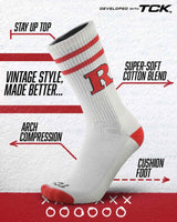 Rutgers Scarlet Knights | Vintage | NCAA Mens and Womens Soft Cotton Sock