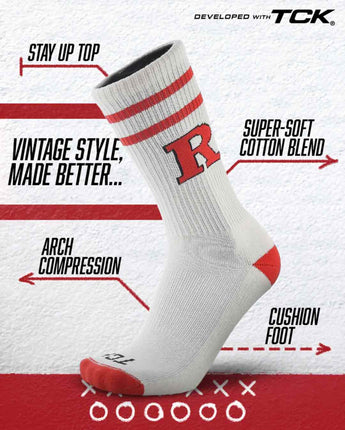 Rutgers Scarlet Knights | Vintage | NCAA Mens and Womens Soft Cotton Sock