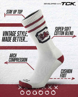 South Carolina Gamecocks | Vintage | NCAA Mens and Womens Soft Cotton Sock