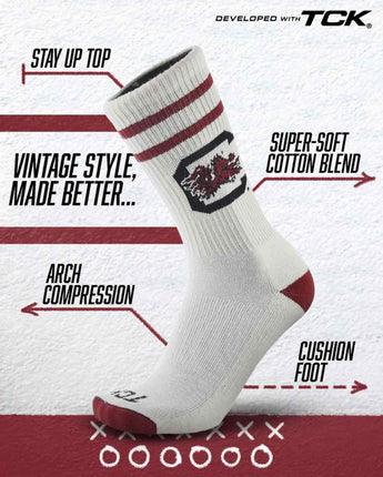 South Carolina Gamecocks | Vintage | NCAA Mens and Womens Soft Cotton Sock