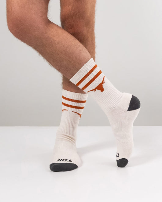 TCK socks Vintage Texas Longhorns Socks NCAA Socks For Men and Womens Soft Cotton Sock