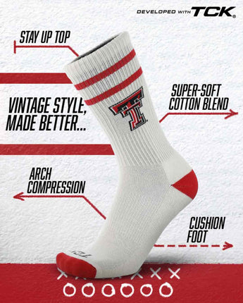 Texas Tech Red Raiders | Vintage | NCAA Mens and Womens Soft Cotton Sock