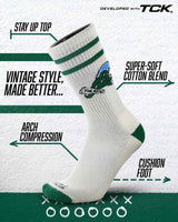 Tulane Green Wave | Vintage | NCAA Mens and Womens Soft Cotton Sock