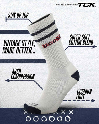 UConn Huskies | Vintage | NCAA Mens and Womens Soft Cotton Sock