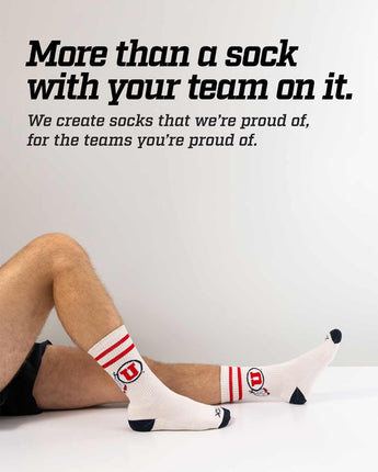 Utah Utes | Vintage | NCAA Mens and Womens Soft Cotton Sock