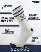 Virginia Cavaliers | Vintage | NCAA Mens and Womens Soft Cotton Sock