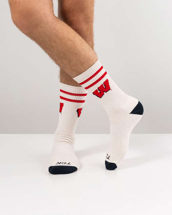Wisconsin Badgers | Vintage | NCAA Mens and Womens Soft Cotton Sock