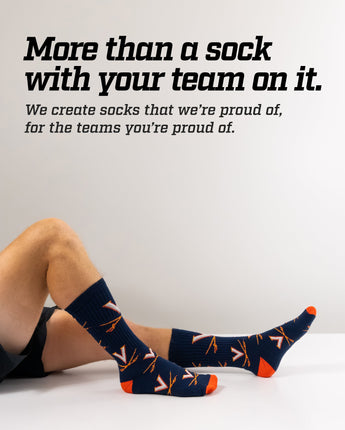 Virginia Cavaliers Mayhem Crew Socks (Made in USA)
