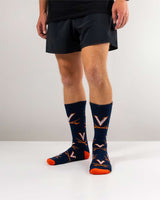 TCK socks Virginia Cavaliers Mayhem Crew Socks (Made in USA)