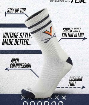 TCK socks Virginia Cavaliers | Vintage | NCAA Mens and Womens Soft Cotton Sock