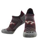 TCK socks Virginia Tech Hokies / Large Virginia Tech Hokies Tour No Show Tab Socks - Made in USA